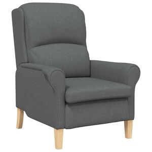 vidaXL fauteuil Gris fonc&eacute; tissu