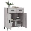 vidaXL Buffet sonoma gris 69,5x34x90 cm bois d'ing&eacute;nierie