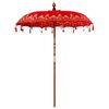 vidaXL Parasol balinais avec base Rouge 185 x 185 x 260 cm
