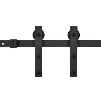 vidaXL Kit de quincaillerie de porte coulissante SKIEN 200 cm noir