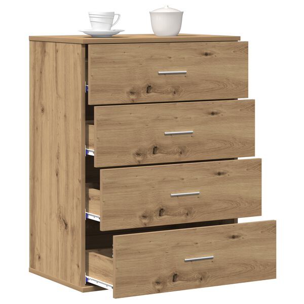 vidaXL Buffet Ch&ecirc;ne artisanal 60 x 39 x 80 cm Bois d'ing&eacute;nierie