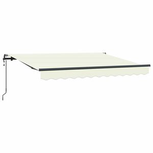 vidaXL Auvent R&eacute;tractable Cr&egrave;me 250 x 200 cm tissu