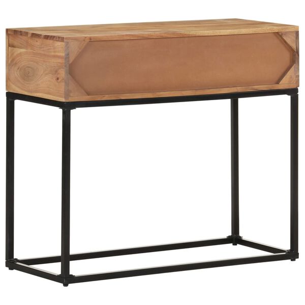 vidaXL Table console 90x35x76 cm Bois d'acacia massif
