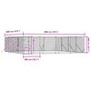vidaXL Chenil d'ext&eacute;rieur pour chiens argent&eacute; 8x8x2 m acier galvanis&eacute;