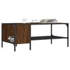 vidaXL Table basse avec support chêne marron 100x51x40 cm