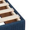 vidaXL Sommier &agrave; lattes de lit avec matelas Bleu 100x200 cm Tissu