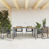 vidaXL Chaises de jardin lot de 4 noir résine tressée