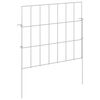 vidaXL Cl&ocirc;ture de jardin avec piquets 24 pc 35 x 30 cm Acier galvanis&eacute;