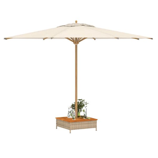 vidaXL Couvercle de base de parasol beige 70x70x25 cm