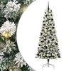 vidaXL Sapin de No&euml;l Artificiel &agrave; Branches Articul&eacute;es Vert et blanc