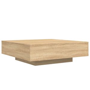 vidaXL Table basse ch&ecirc;ne sonoma 100x100x31 cm bois d'ing&eacute;nierie