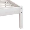 vidaXL Cadre de lit sans matelas blanc bois de pin massif