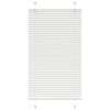 vidaXL Store pliss&eacute; blanc 70x100 cm largeur du tissu 69,4 cm polyester