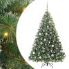 vidaXL Sapin de No&euml;l artificiel avec 300 LED Vert 180 cm PE et PVC