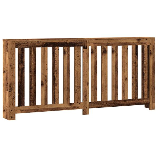 vidaXL Cache-radiateur vieux bois 175x20x82 cm bois d'ing&eacute;nierie