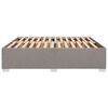 vidaXL Cadre de lit sans matelas taupe 200x200 cm tissu