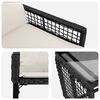 vidaXL Ensemble de meubles d'ext&eacute;rieur 3 pcs Noir et Blanc