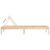 vidaXL Chaise longue 199,5x60x74 cm bois massif de pin