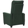 vidaXL Fauteuil &eacute;lectrique de massage Vert fonc&eacute; Tissu