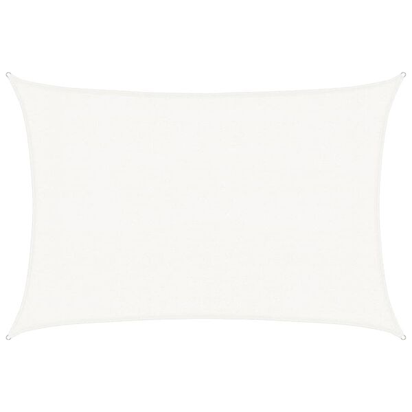 vidaXL Voile d'ombrage 160 g/m² Blanc 3x4,5 m PEHD