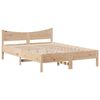 vidaXL Cadre de lit sans matelas 135x190 cm bois de pin massif