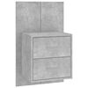 vidaXL Tables de chevet murales 2 pcs Gris b&eacute;ton