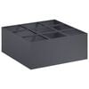 vidaXL Cache-pot de jardin Anthracite 100 x 100 x 30 cm