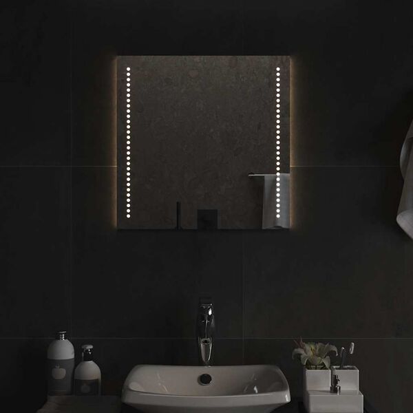 vidaXL Miroir de salle de bain &agrave; LED 50x50 cm