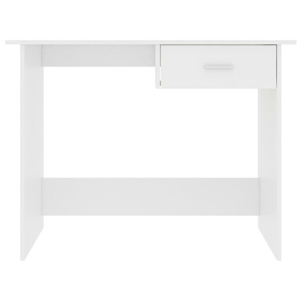 vidaXL Bureau Blanc 100 x 50 x 76 cm Bois d'ingénierie