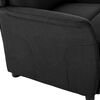 vidaXL Fauteuil inclinable Noir Tissu