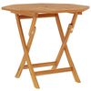 vidaXL Table pliable de jardin 85x85x76 cm Bois de teck solide
