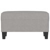 vidaXL Banc Gris clair 70x35x41 cm Tissu