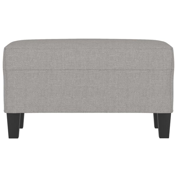 vidaXL Banc Gris clair 70x35x41 cm Tissu