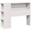 vidaXL Lit biblioth&egrave;que sans matelas blanc 75x190 cm bois massif