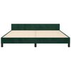 vidaXL Cadre de lit sans matelas vert foncé 180x200 cm velours