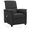 vidaXL Fauteuil de massage inclinable Gris foncé Tissu
