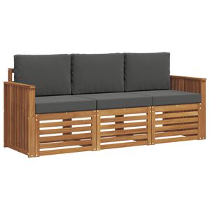 vidaXL Ensembles de canap&eacute;s 3 pc Naturel et Anthracite
