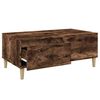 vidaXL Table basse Ch&ecirc;ne fum&eacute; 90x50x36,5 cm Bois d'ing&eacute;nierie