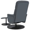 vidaXL Fauteuil de massage inclinable repose-pied gris foncé velours
