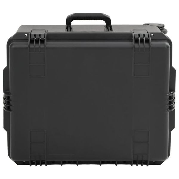 vidaXL Valise de vol portable Noir 62,5x49,5x37 cm PP