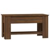 vidaXL Table basse Ch&ecirc;ne marron 101x49x52 cm Bois d'ing&eacute;nierie