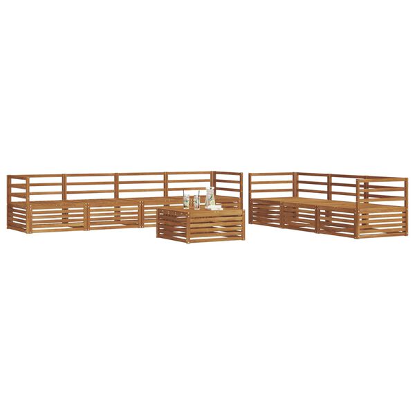 vidaXL Ensemble de canap&eacute;s d'ext&eacute;rieur 8 pcs Naturel