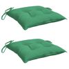vidaXL Coussins de chaise lot de 2 vert 50x50x7 cm tissu oxford