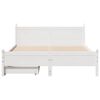 vidaXL Cadre de lit sans matelas blanc 140x200 cm bois de pin massif