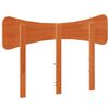 vidaXL T&ecirc;te de lit cire marron 120 cm bois massif de pin
