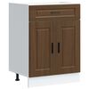 vidaXL Armoire de cuisine Porto ch&ecirc;ne marron bois d'ing&eacute;nierie