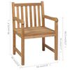 vidaXL Chaises de jardin lot de 2 et coussins bleu Bois de teck massif