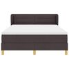 vidaXL Lit &agrave; Ressorts avec Matelas Cr&egrave;me 90x200 cm Tissu Marron fonc&eacute;