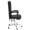 vidaXL Fauteuil inclinable de bureau Noir Similicuir