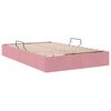 vidaXL Lit de Rangement avec stockage Rose 120 x 200 cm Velours